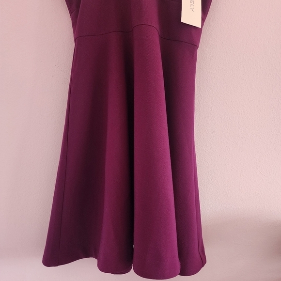 Likely Kensington Halter Cocktail Dress in Plum Size 4 - Picture 5 of 12